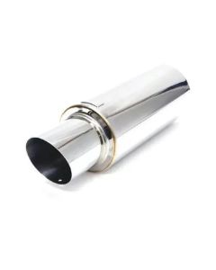 Blox Racing 60.5mm Street Muffler w/ Angled Tip- BLOX-BXEX-00100