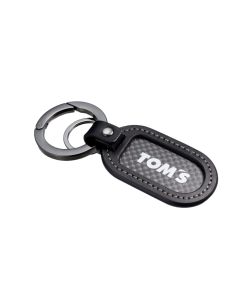 TOM'S Racing - Carbon + Leather Keychain - TMS-00024-CLC04