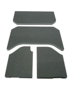 Design Engineering DEI Jeep Wrangler Sound Deadening Headliner2007-2010 4-Door - 4 Piece Black- DEI-50131