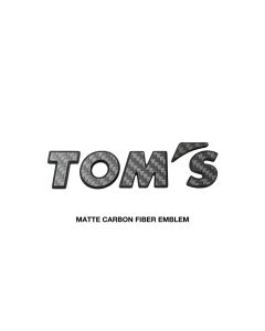 TOM'S Racing - Carbon Fiber Logo Emblem Badge - Matte - Matte - TMS-08233-TS005