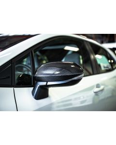 TOM'S Racing - Carbon Fiber Mirror Covers - Toyota GR Corolla [2023+] / Toyota Corolla Hatchback [2019+] - TMS-87950-TEA14