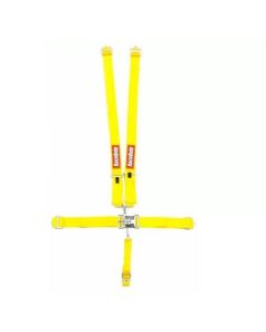 RaceQuip 5 Point Harness - Yellow, SFI-16.1, Bolt-On/Wrap