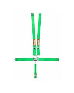 RaceQuip 5 Point Harness - Green, SFI-16.1 Certified