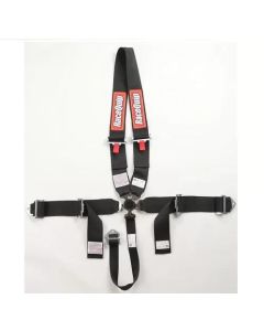 RaceQuip Dragster SFI 16.1 U-Style Camlock Harness Set- Black- RACE-748008