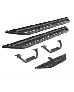 Go Rhino Black Dominator Xtreme Side Step Mounting Brackets Ford Bronco 2021+- GO R-D64129TK