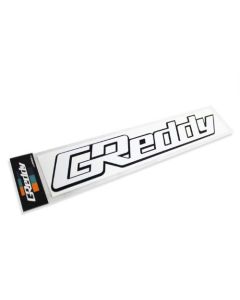 GReddy Vinyl Diecut Flat Black/ White 14- GRED-18000041