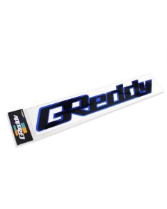 GReddy Vinyl Diecut Black/ Chrome Blue 14- GRED-18000042