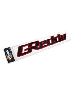 GReddy Vinyl Diecut Black/ Chrome Red 14- GRED-18000043