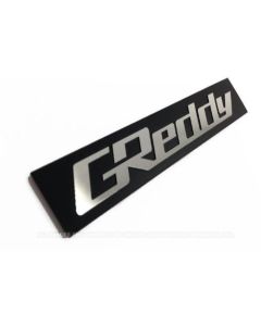 GReddy Intake Plenum Emblem Blk On Silver- GRED-18000202