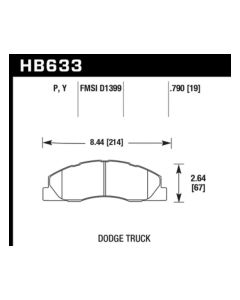 Hawk Performance SuperDuty Front- HAWK-HB633P.790