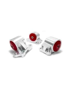 Innovative Mounts B/D Series Silver Aluminum Mounts 75A Bushings 2 Bolt Honda Civic 1992-1995- INNO-B19550-75A