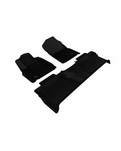 3D MAXpider Black Kagu 1st & 2nd Row Floormats Toyota Tundra Crewmax 2014-2021- 3D M-L1TY15301509