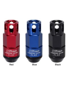Project Kics Leggdura Racing Blue 12x1.50 Shell Type EL53 Nut Set