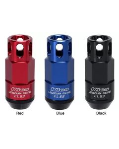 Project Kics Leggdura Racing Black 12x1.50 Shell Type EL53 Nut Set