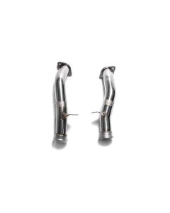 ARMYTRIX Ceramic Coated Race Downpipe w/Cat-Simulator Mercedes-Benz RHD W205 2015-2021- ARMY-MBC45-RDDC