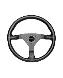 MOMO Monte Carlo 350mm Black Leather Steering Wheel