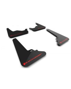 Rally Armor Black Mud Flap/Red Logo Tesla Model S 2022-2023- RALL-MF101-UR-BLK-RD