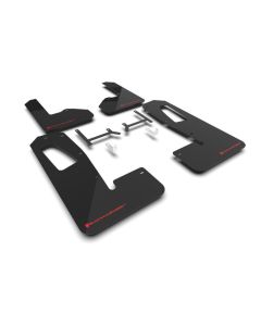 Rally Armor Black UR Mud Flap Red Logo Rivian R1S 2022-2024- RALL-MF108-UR-BLK-RD