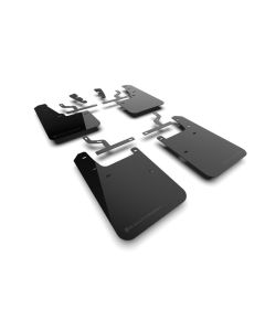 Rally Armor Black UR Mud Flap Metallic Black Logo Toyota Tundra 2022-2024- RALL-MF110-UR-BLK-MBK