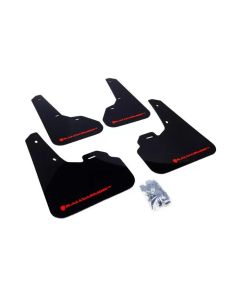 Rally Armor UR Mud Flap Set Black w/Red Logo Mazda Mazda 3 10-13- RALL-MF17-UR-BLK/RD