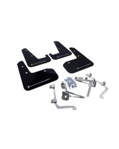 Rally Armor UR Mud Flap Set Black w/Silver Logo Subaru WRX | STI 11-22- RALL-MF19-UR-BLK/SIL