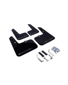 Rally Armor UR Mud Flap Set Black W/Silver Logo Hyundai Veloster 12-18- RALL-MF24-UR-BLK/SIL