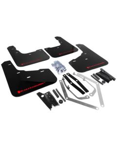 Rally Armor UR Mud Flap Set Black w/Red Logo Ford Fiesta ST 14-19- RALL-MF29-UR-BLK/RD