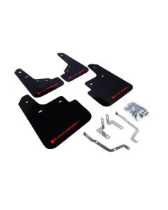 Rally Armor UR Mud Flap Set Black w/Red Logo Mazda Mazda 3 14-18- RALL-MF31-UR-BLK/RD