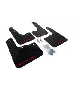 Rally Armor UR Mud Flap Set Black w/Red Logo Dodge Dart 13-17- RALL-MF39-UR-BLK/RD