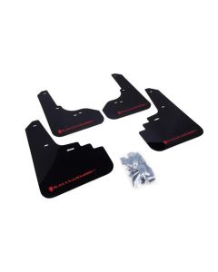 Rally Armor UR Mud Flap Set Black w/Red Logo Subaru Legacy | Outback 05-09- RALL-MF4-UR-BLK/RD