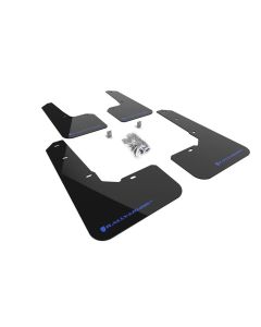 Rally Armor Black Mud Flap Blue Logo Subaru Outback Wilderness 2022- RALL-MF76-UR-BLK/BL