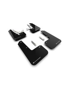 Rally Armor Black UR Mud Flap w/ White Logo Volkswagen MK8 Golf GTI | R 2022- RALL-MF80-UR-BLK/WH