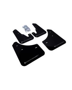 Rally Armor UR Rally Mud Flap Set Black w/Silver Logo Mazda Mazda 3 04-09- RALL-MF9-UR-BLK/SIL