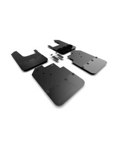 Rally Armor Black Mudflap with Metallic Black Logo Toyota Tacoma 2016-2022- RALL-MF94-BLK-MBK