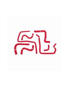 Mishimoto Red Silicone Ancillary Hoses Subaru WRX | STI 2.5L Turbo 2004-2007- MISH-MMHOSE-SUB-ANC4RD