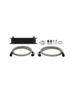 Mishimoto Black Universal 10-Row Oil Cooler Kit- MISH-MMOC-UBK