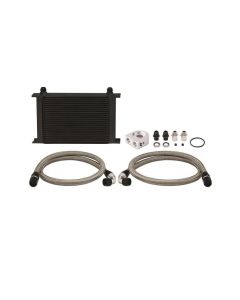 Mishimoto Black Universal 25-Row Oil Cooler Kit- MISH-MMOC-UHBK