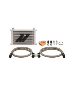 Mishimoto Silver Universal Thermostatic 25-Row Oil Cooler Kit- MISH-MMOC-UHT