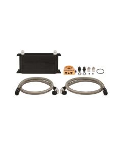 Mishimoto Black Universal Thermostatic 19-Row Oil Cooler Kit- MISH-MMOC-ULTBK