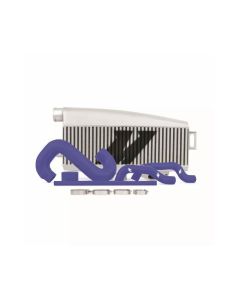 Mishimoto Silver Top-Mount Intercooler w/ Blue Hoses Saab | Subaru 2002-2007- MISH-MMTMIC-WRX-01SLBL
