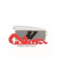 Mishimoto Silver Top-Mount Intercooler w/ Red Hoses Saab | Subaru 2002-2007- MISH-MMTMIC-WRX-01SLRD