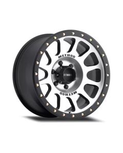 Method MR305 NV Machined Center Matte Lip Wheel 18x9 6x135 18mm- METH-MR30589016318