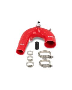 Mishimoto Red Silicone Intake J-Tube Polaris RZR XP Turbo 2016+- MISH-MMHOSE-RZR-16AIRD