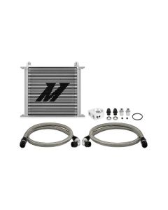Mishimoto Universal Silver Non-Thermostatic 34-Row Oil Cooler Kit- MISH-MMOC-U34SL