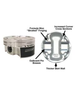 Manley 99.5mm STD 8.5 Platinum Series Turbo Tuff Extreme Duty Dish Piston Set w/ Rings Subaru WRX St