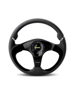 MOMO Nero Black Leather Steering Wheel - Premium Design