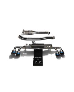 ARMYTRIX Titanium Valvetronic 90mm Race Exhaust System w/Race Y-Pipe & Nissan GT-R R35 2007-2021- ARMY-NI35T-F NI35TS-QT11B