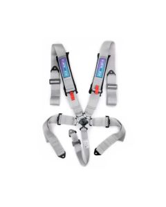 NRG SFI 16.1 5Pt Seat Belt Harness - Silver Cam Lock