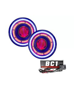 Oracle Lighting Oculus 7" ColorSHIFT Bi-LED Projector Headlights w/BC1 Controller Jeep Wrangler JK 2