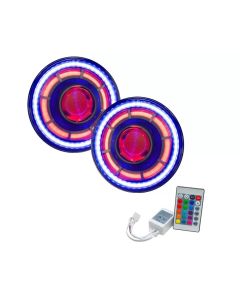 Oracle Lighting Oculus 7" ColorSHIFT Bi-LED Projector Headlights w/Simple Controller Jeep Wrangler J